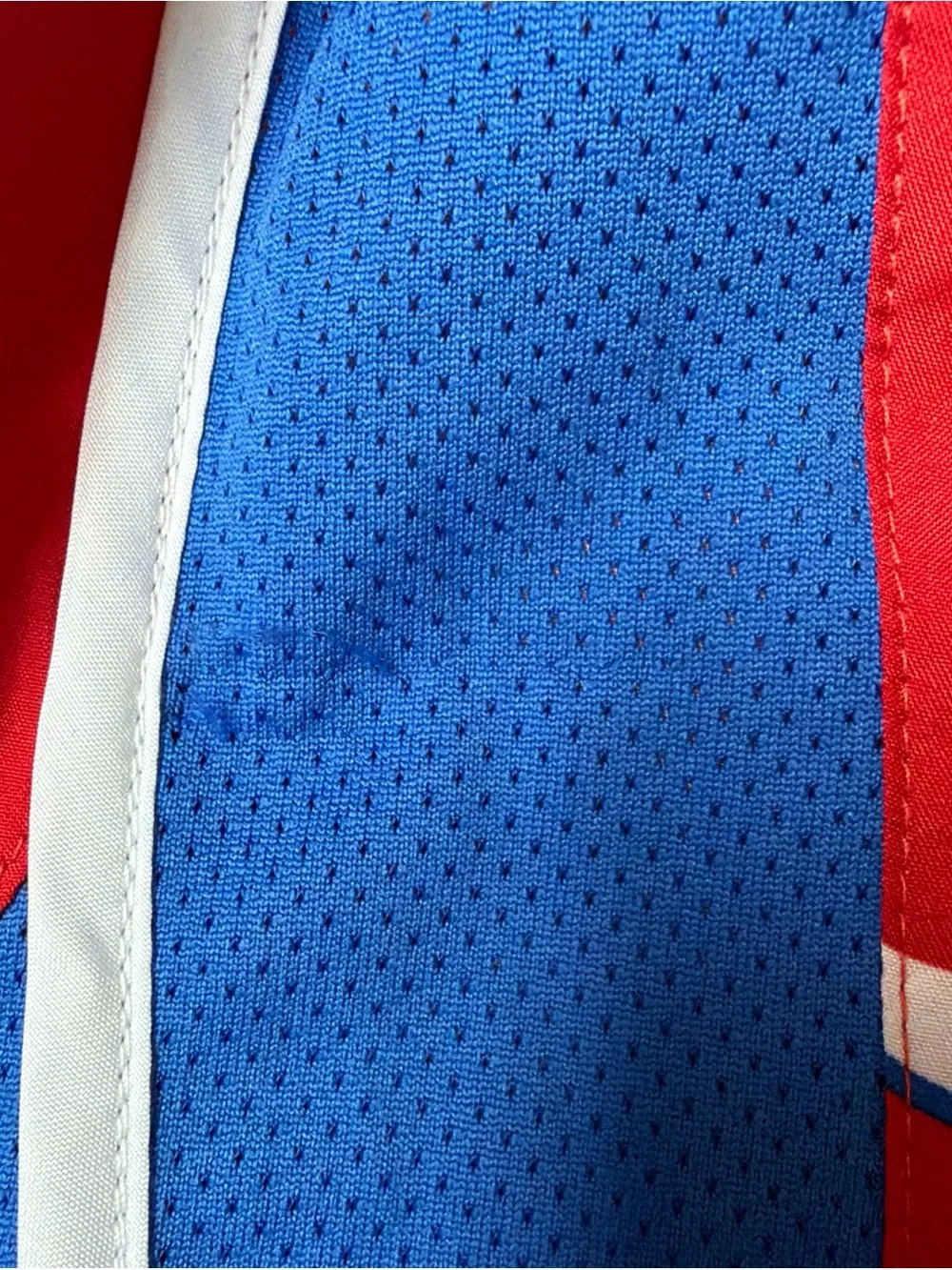 Girls’ Nike Athletic Shorts with Red, Blue & White Swoosh Print NWT with SNAG XL